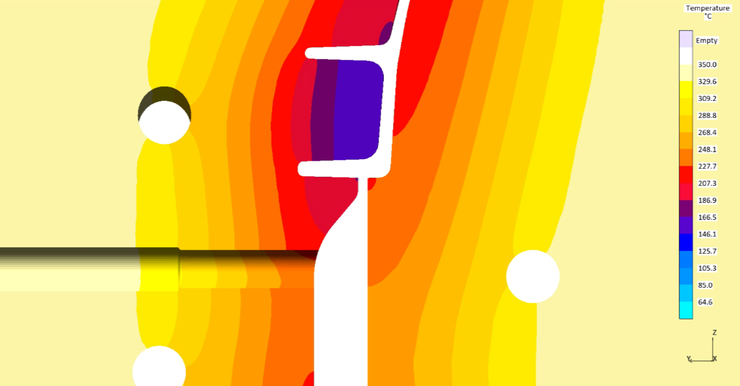 流態充型矢量結果（圖3b）